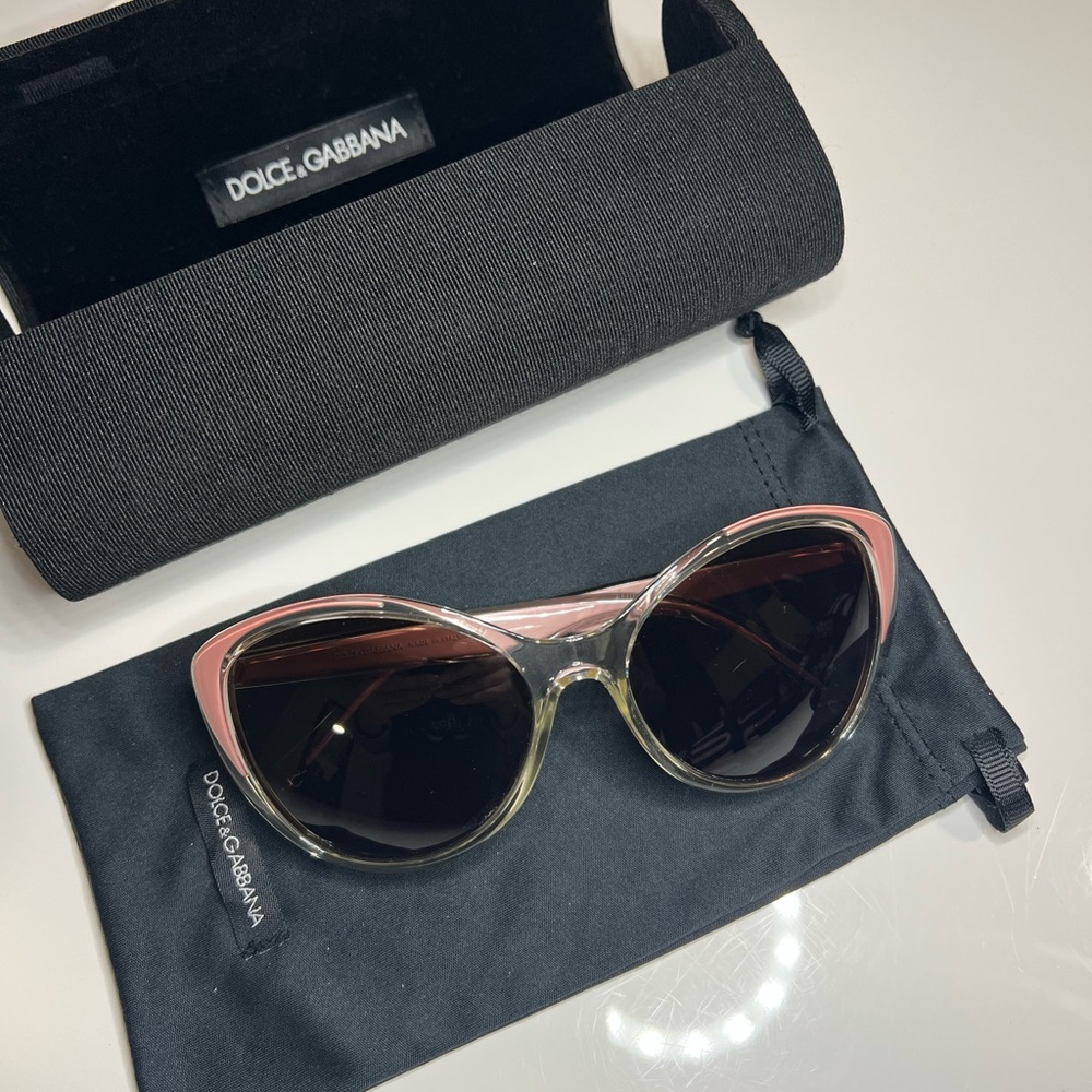 Dolce & Gabbana Pink Cat Eye Sunglasses